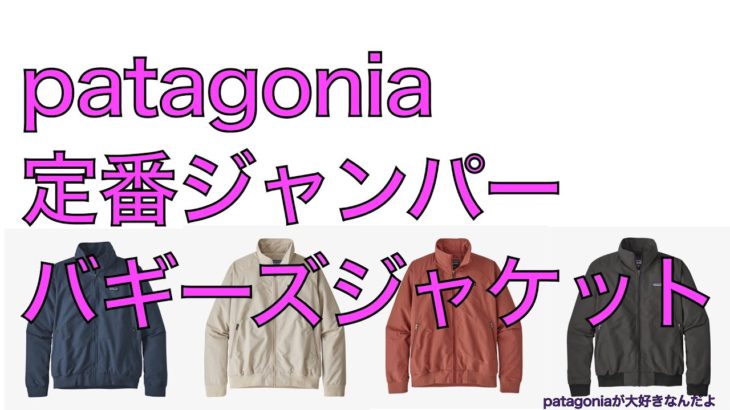 【patagoniaが大好きなんだよ】パタゴニア定番ジャンパー、バギーズジャケット