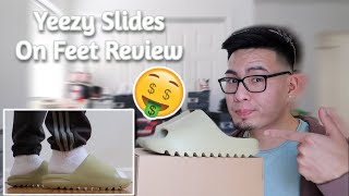 ARE THEY WORTH IT?!! Yeezy Slides Resin On Feet Review & Unboxing + Resell Prediction
