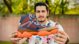 Adidas Yeezy 500 High “Tactile Orange” on feet review ft. Shubham Saxena