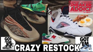 HUGE RESTOCK! adidas Yeezy QNTM Orange Sneaker,Air Jordan PSG 7,Barkley USA,New Balance 550