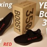 YEEZY BOOST 350 V2 “BLACK/RED” UNBOXING!