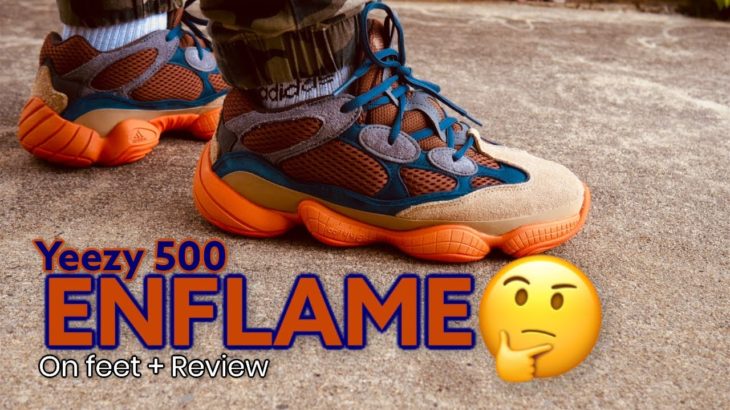 Yeezy 500 Enflame on feet Review