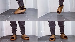 Adidas Yeezy Core Slide On Feet