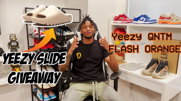 Adidas Yeezy QNTM Flash Orange Review & Yeezy Slide Giveaway