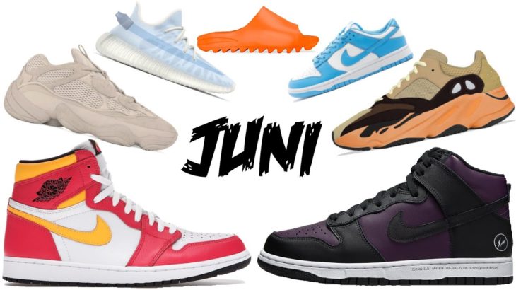 Die besten Sneaker Releases im Juni 2021 (Nike, Adidas, Jordan, Yeezy, Sacai, Kobe, Dunk…)