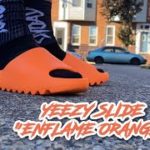 HONEST REVIEW OF THE YEEZY SLIDE “ENFLAME ORANGE”!!! YEEZY SLIDE “ENFLAME” REVIEW + ON FOOT IN 4K!!!