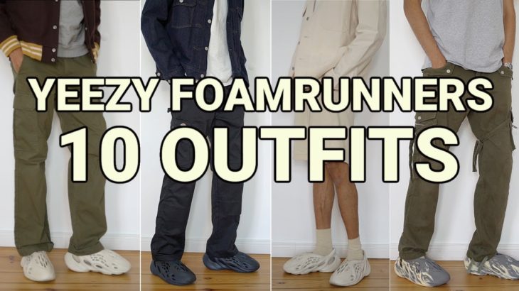 HOW TO STYLE YEEZY FOAM RUNNERS – 10 AFFORDABLE OUTFIT IDEAS – SAND, MINERAL BLUE, MXT MOON GREY