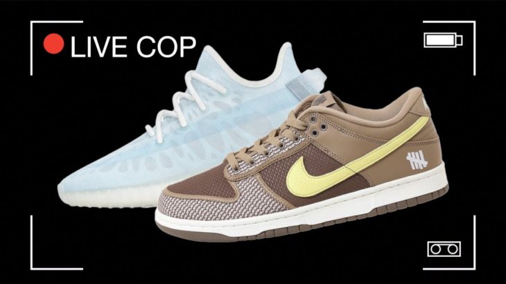 LIVE COP YEEZY 350 V2 MONO PACK & UNDEFEATED NIKE DUNK LOW / AF1