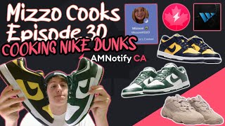 Mizzo Cooks Ep 30 – Nike Dunk Low Michigan and Team Green, Yeezy 500 Taupe Light, and more! Live Cop
