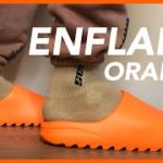 NEW SIZING!! YEEZY Slide Enflame Orange Review + On Foot
