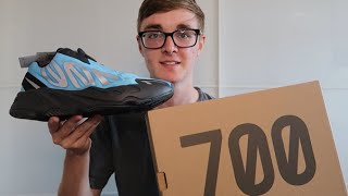 YEEZY 700 MNVN BRIGHT CYAN REVIEW! + ON FEET LOOK! ARE THEY WORTH IT?