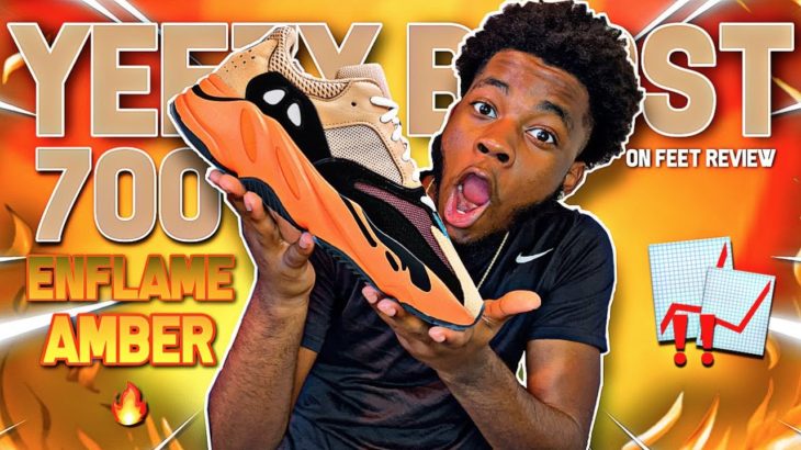 YEEZY BOOST 700 ENFLAME AMBER ON FEET REVIEW! 🔥 THE NEW WAVERUNNER?