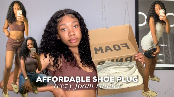 AFFORDABLE YEEZY PLUG// FOAM RUNNER REVIEW+ UNBOXING (how to style Yeezy foam runner)👟