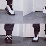 Adidas Yeezy 700 MNVN Blutin on feet