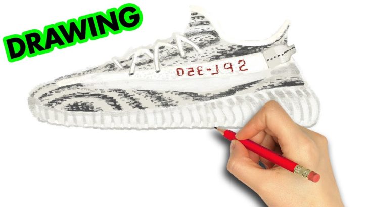 How to draw Adidas Yeezy 350 Boost | Art Therapy