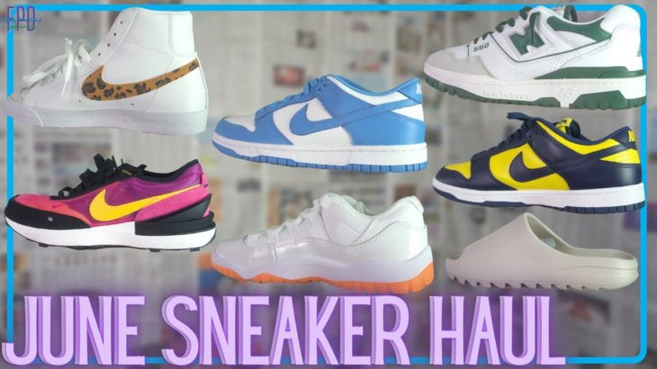 June Sneaker Haul l Yeezy Slides, Nike Dunk Low, New Balance 550 #junesneakerhaul  Zenny Productions