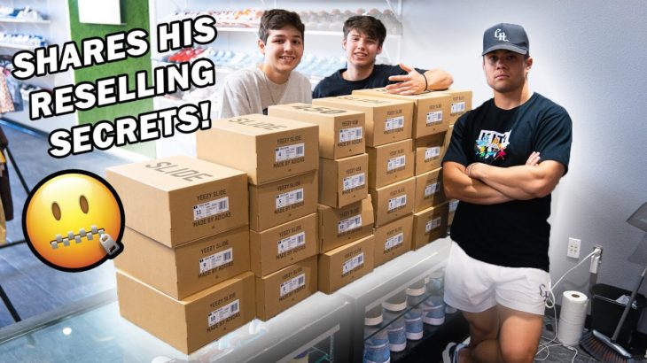 THIS KID SOLD US $10,000 WORTH OF YEEZY SLIDES *How He Gets Them*