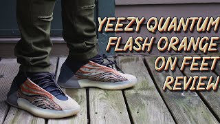 Yeezy Quantum Flash Orange On Feet Review