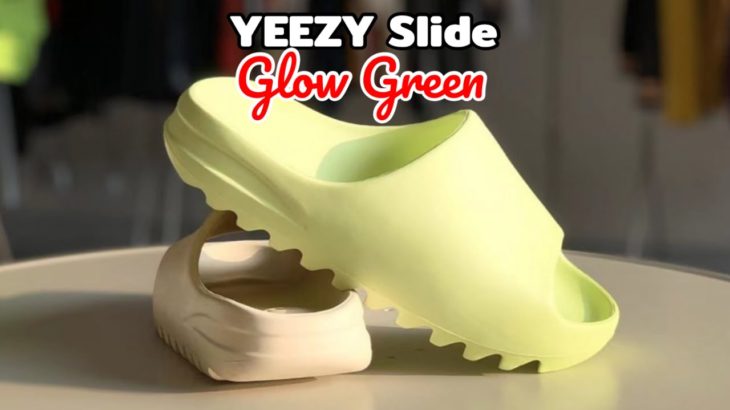 Adidas YEEZY Slide GLOW GREEN Detailed look and Release Update