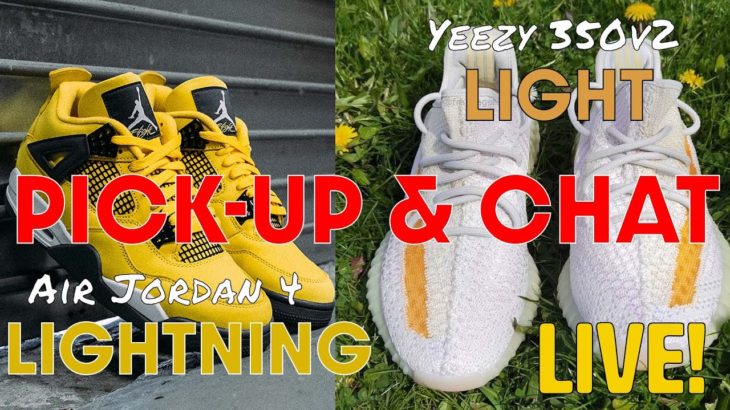 JORDAN 4 LIGHTNING and YEEZY 350 v2 LIGHT LIVE PICK UP // COFFEE WITH SHADE
