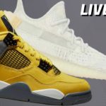 LIVE COP: Jordan 4 Lightning (Tour Yellow) & Yeezy 350 V2 Light