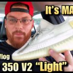 PICK UP VLOG: YEEZY 350 V2 “LIGHT” – Same Old Yeezy with a Little MAGIC!!