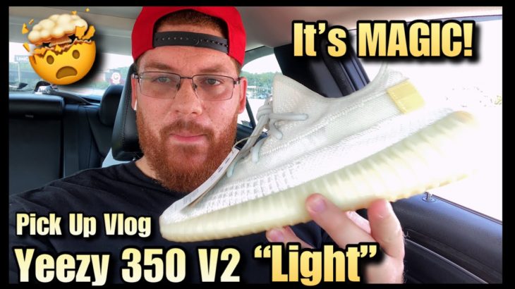 PICK UP VLOG: YEEZY 350 V2 “LIGHT” – Same Old Yeezy with a Little MAGIC!!