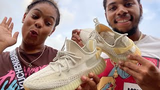 YEEZY BOOST 350 LIGHT | SHOE REVIEW + HOW TO LEGIT CHECK ⁉️ | CHANGE OF COLOR🔥