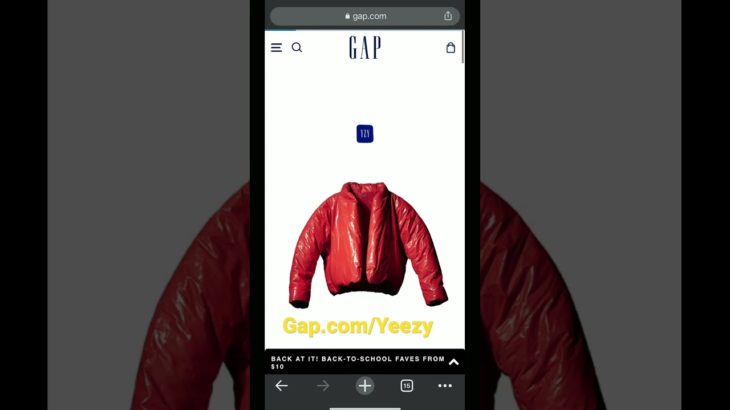 Yeezy Gap Red Round Jacket..👀