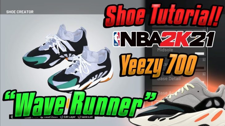 ADIDAS YEEZY 700 WAVE RUNNER 2K21 SHOE CREATION – *NEW* HOW TO MAKE YEEZY 700 IN NBA 2K21 *RARE* !!!