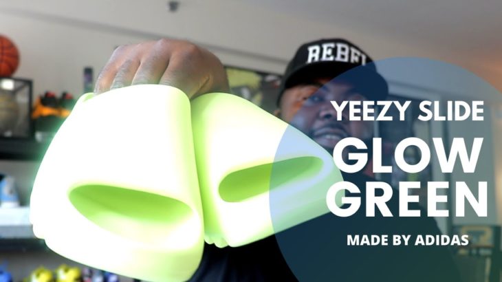 ADIDAS YEEZY SLIDE GLOW GREEN! FULL REVIEW! JUST ANOTHER YEEZY SLIDE.