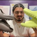 ADIDAS YEEZY SLIDES ‘GLOW GREEN / SOOT’ UNBOXING + REVIEW!