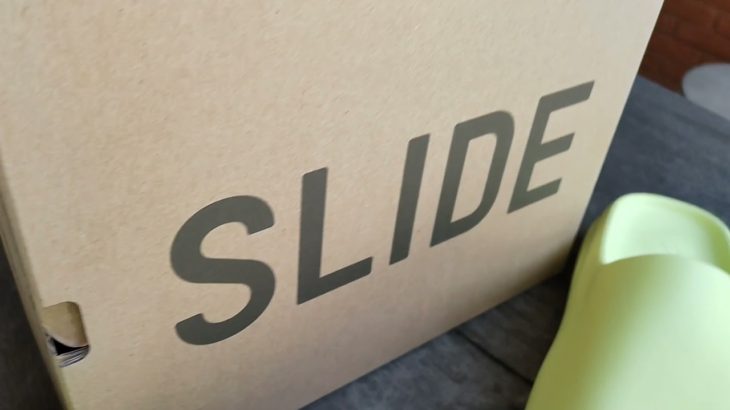 Adidas Yeezy Slide Glow Green em detalhes lançamento 2021