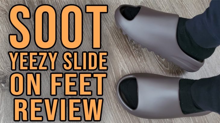 Adidas Yeezy Slide ‘Soot’ On Feet Review (GX6141) #YeezySlide