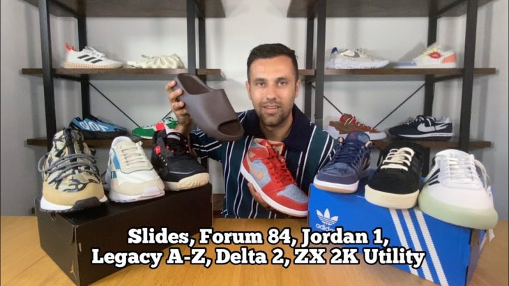 Big unboxing! Yeezy Slides, Air Jordan 1 Denim, ZX 2K Boost Utility, Jordan Delta 2