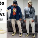 HOW TO STYLE: YEEZY 700 V3 “SAFFLOWER” | 3 OUTFIT IDEAS | MENS STREETWEAR