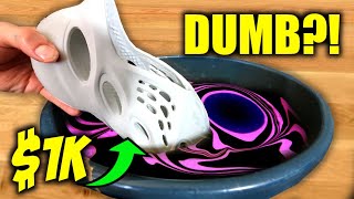 HYDRO DIPPING My New $1000 Yeezy Foam Runners! (DOES IT LOOK GOOD?!)