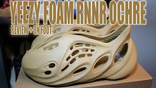 YEEZY FOAM RUNNER OCHRE Review + On Foot! Yeezy Slide Glow Green Release Info!