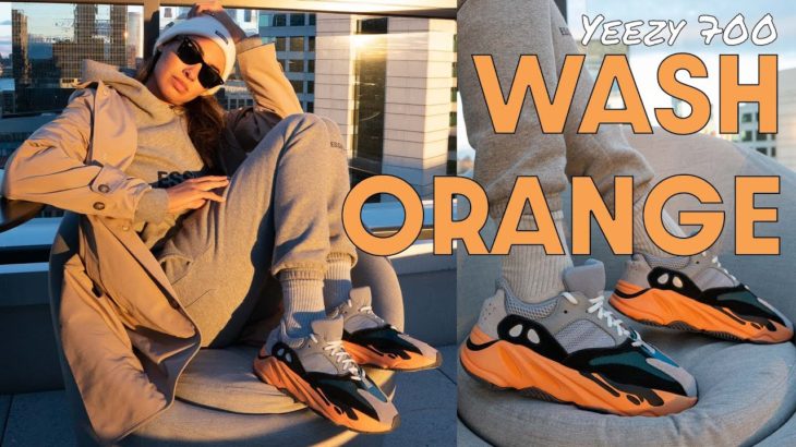 PERFECT FOR FALL! YEEZY 700 WASH ORANGE ON FOOT REVIEW and HOW TO STYLE / CASUAL FALL OUTFITS