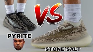 adidas Yeezy Boost 380 Pyrite VS Stone Salt Sneaker Detailed Look