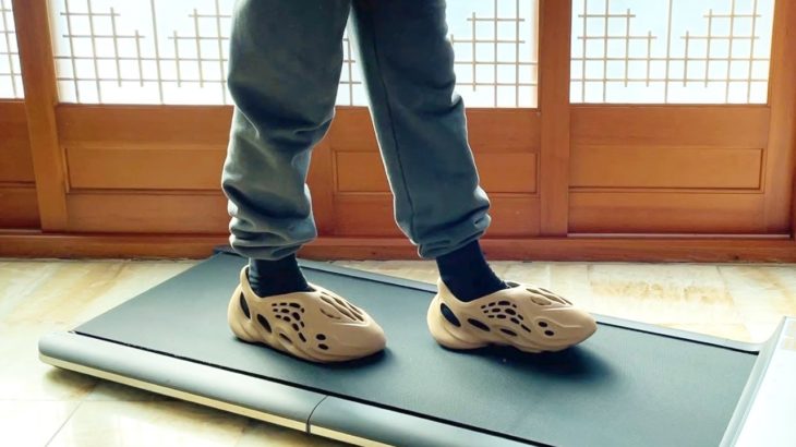 adidas Yeezy Foam RNNR “Ochre” / On-Feet + pants + Walkingpad / [sneaker mv]