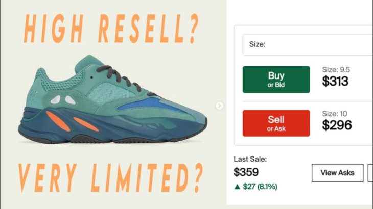 Adidas YEEZY 700 V1 FADED AZURE SIZING AND RESELL GUIDE