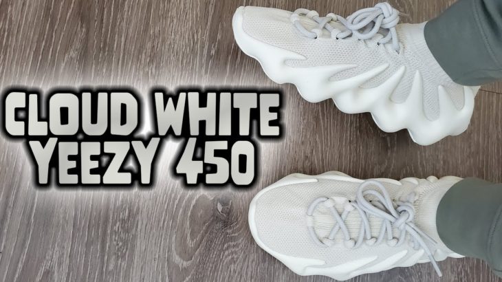 Adidas Yeezy 450 Cloud White On Feet Review (H68038)