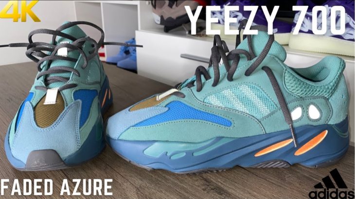 Adidas Yeezy 700 Faded Azure On Feet Review