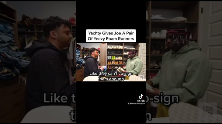 Lil Yachty Gives Joe A Pair Of Yeezy Foam Runners #LilYachty