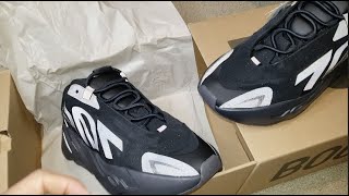 Unboxing Yeezy 700 MNVN Triple Black Shoes & Legit Check