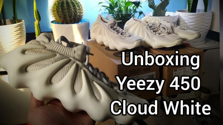 Unboxing adidas  Yeezy 450 Cloud White