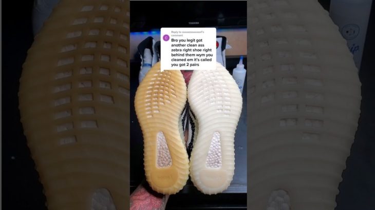 Yeezy 350 Zebras Restored!Results so good, they look faked 😱
