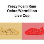 Yeezy Foam Rnnr Ochre/Vermillion Kith Live Cop