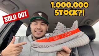 2021 Yeezy V2 “Beluga” 1,000,000 Stock?! | Chicago Pick Up Vlog